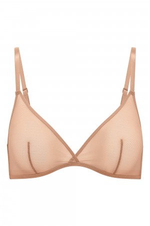 Coral Women's Oh Polly Soft Mesh Single Layer Triangle Bra | 48295MBZK