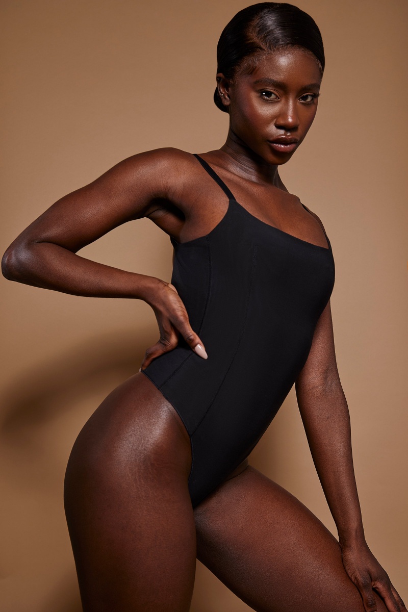 Black Women's Oh Polly Soft Mesh Bodysuit | 25793MATU