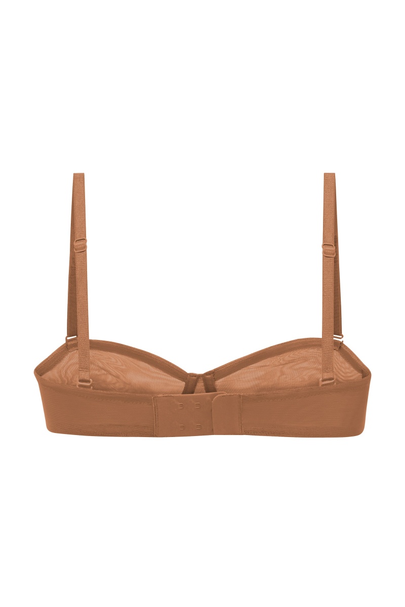 Orange Women's Oh Polly Soft Mesh Strapless Bra | 20563JPGW