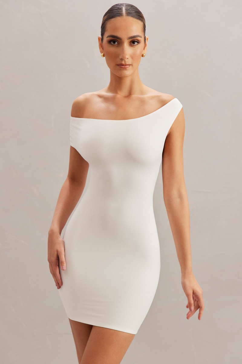 White Women's Oh Polly Open Back Mini Dress | 08615VRHW