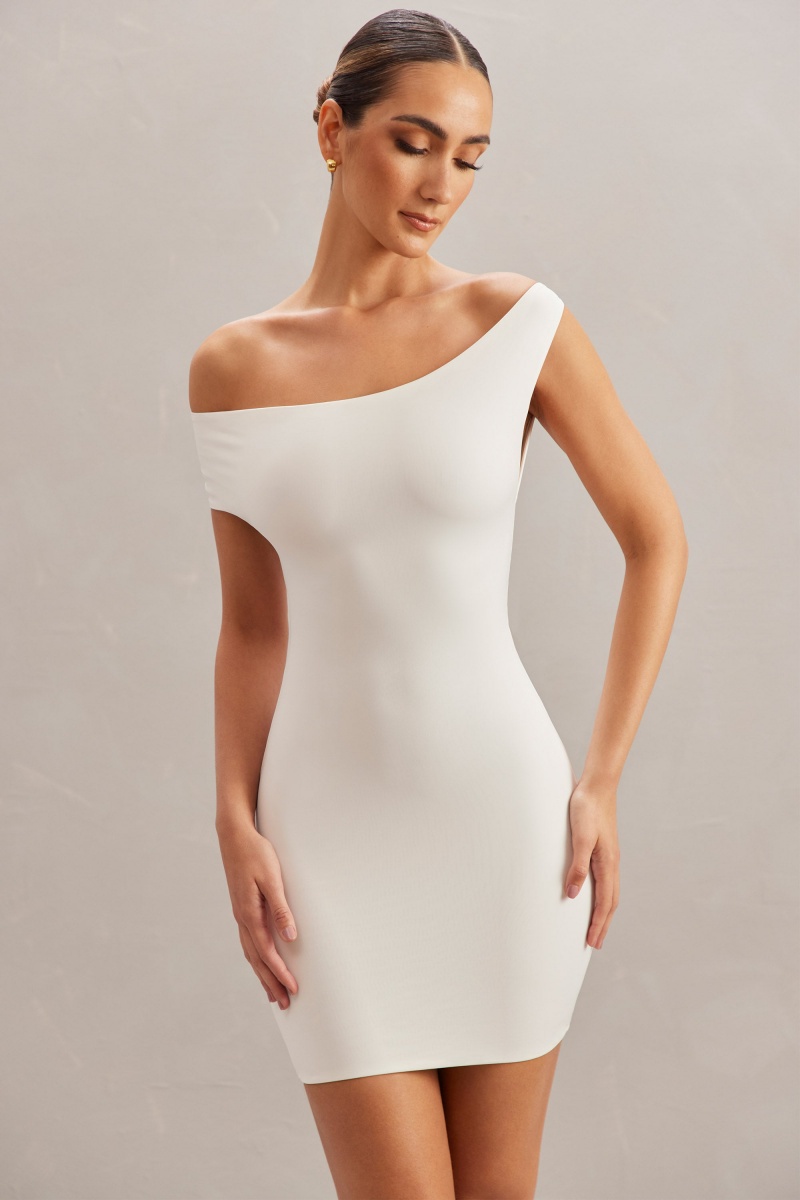 White Women's Oh Polly Open Back Mini Dress | 08615VRHW